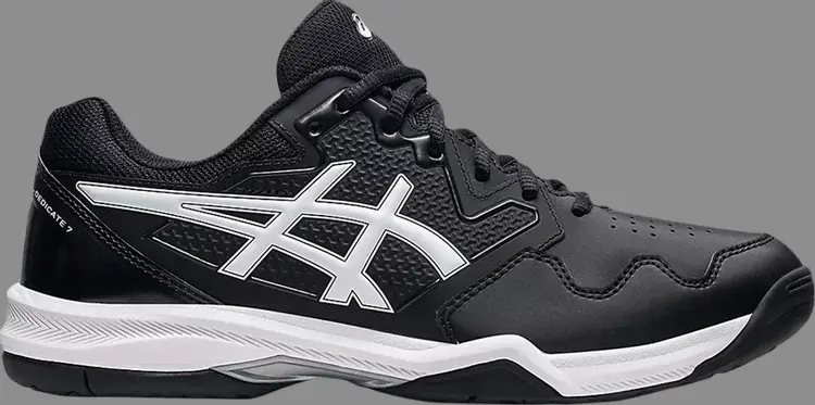 

Кроссовки gel dedicate 7 'black white' Asics, черный