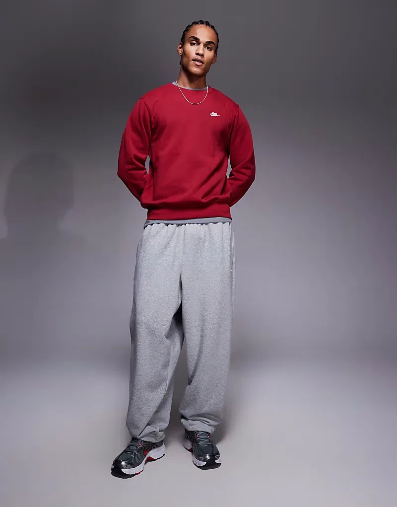 Свитшот Nike Club красного — фото 2