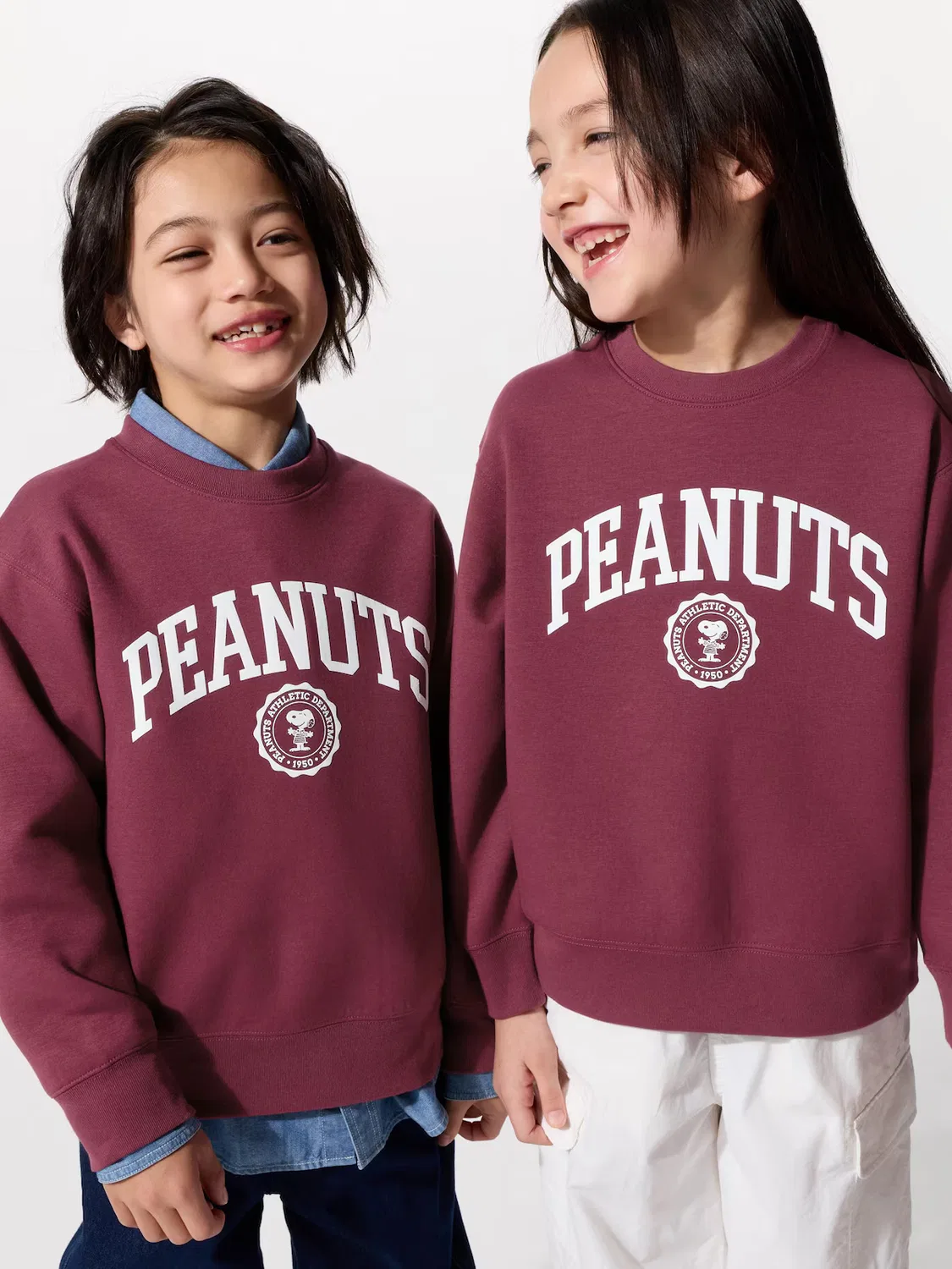 Толстовка Uniqlo Peanuts Dry, с принтом персонажей, бордовая