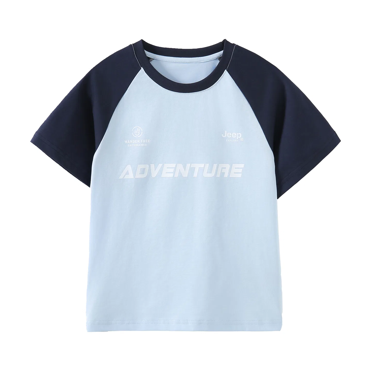 Детская футболка с круглым вырезом Jeep Grade School T Shirts, Sky Blue