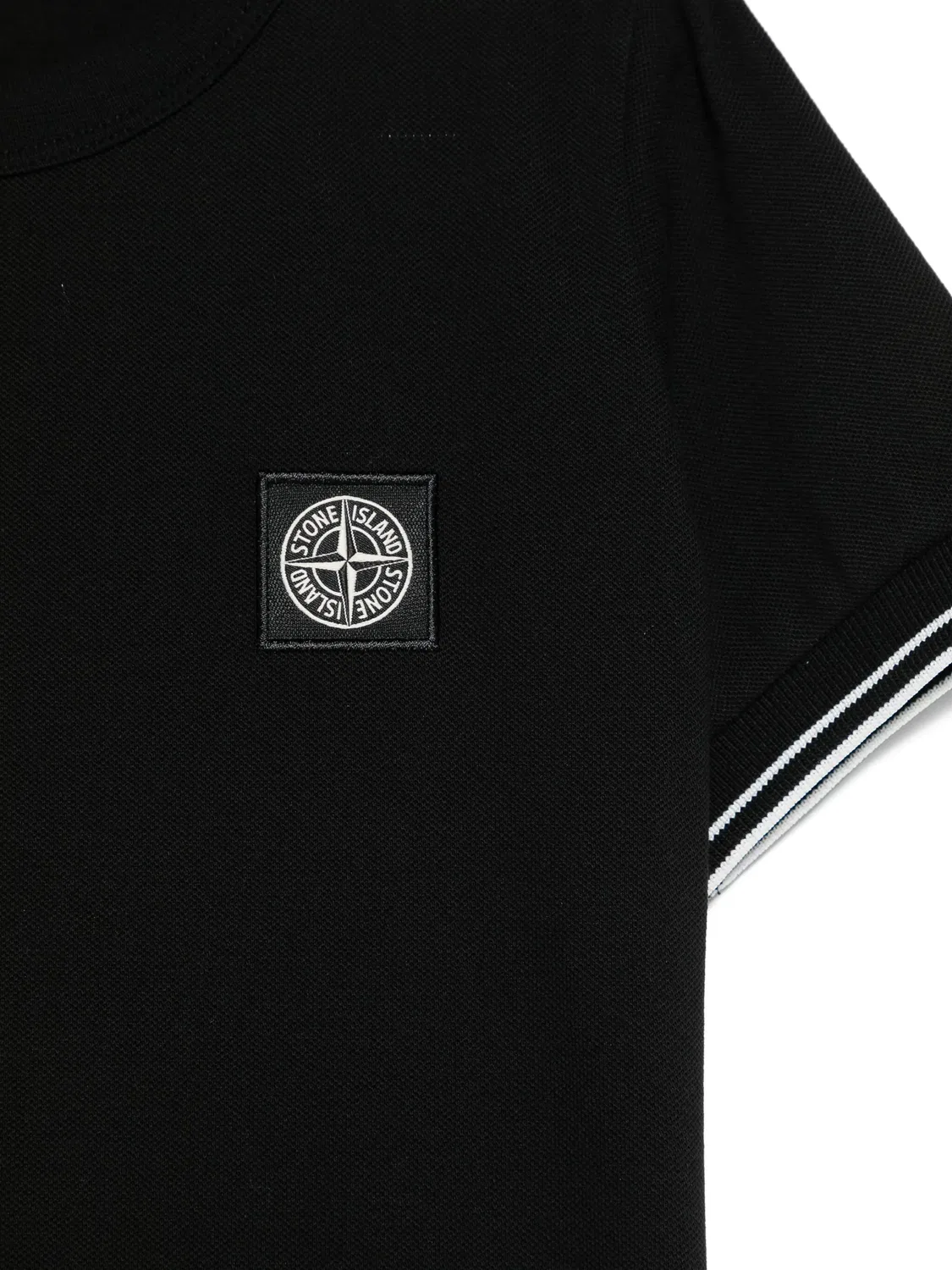 Stone Island Футболка Compass с патчем - черный — фото 3