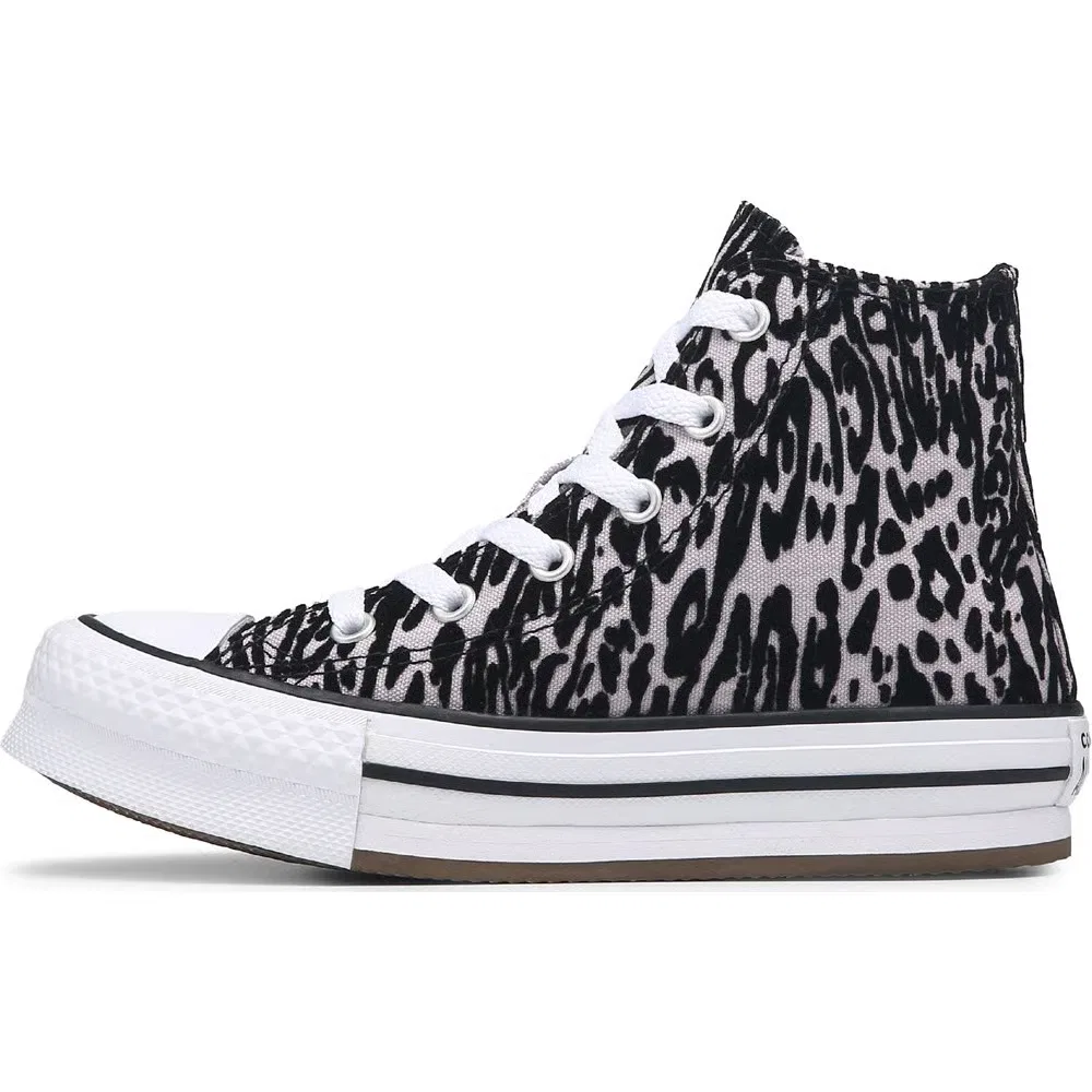 Детские высокие кеды Chuck Taylor All Star Lift Converse, Snow Leopard — фото 3