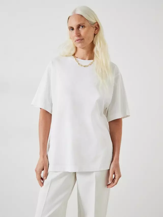 

Футболка HUSH Flo Oversized Cotton, белый