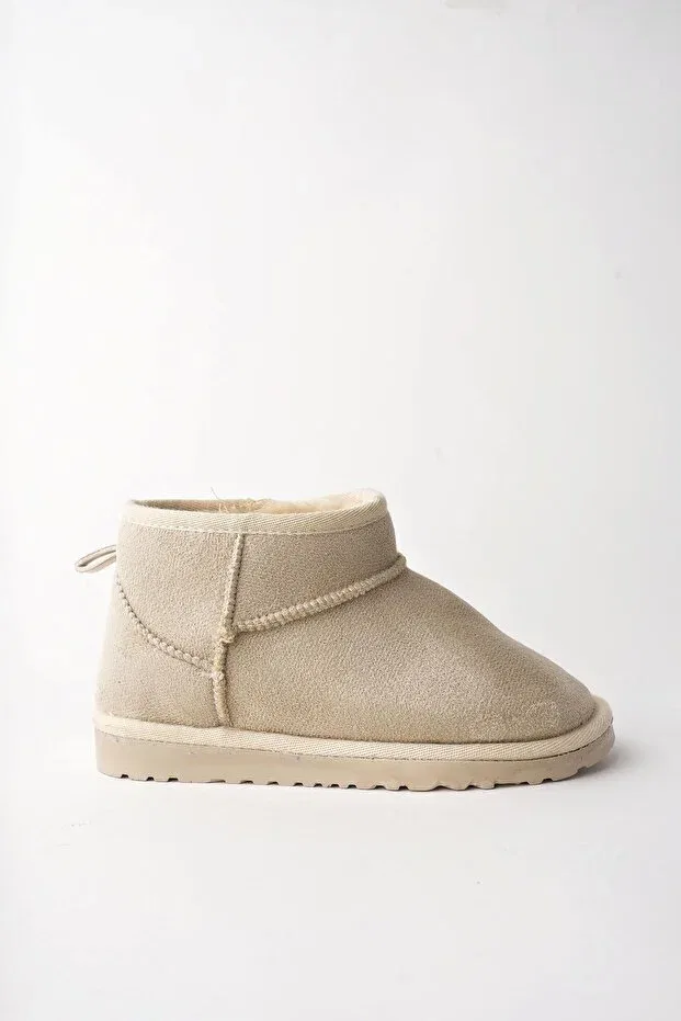 Детские зимние ботинки для девочек с толстой подошвой Muggo, Beige — фото 4