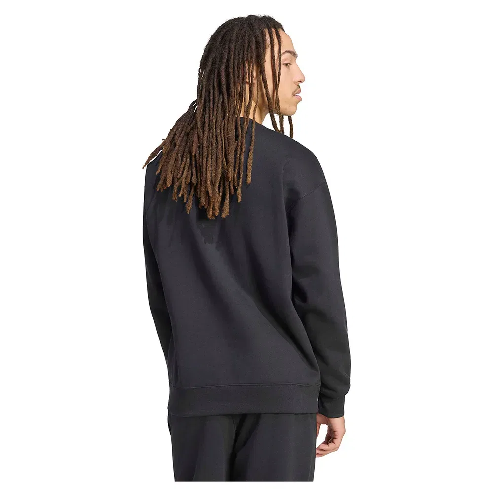 Свитшот свободного кроя Trefoil Essentials Loose Crew Adidas Originals, черный — фото 2