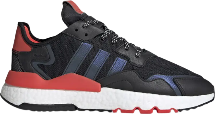 

Кроссовки Adidas Nite Jogger 'Black Hi-Res Red', черный