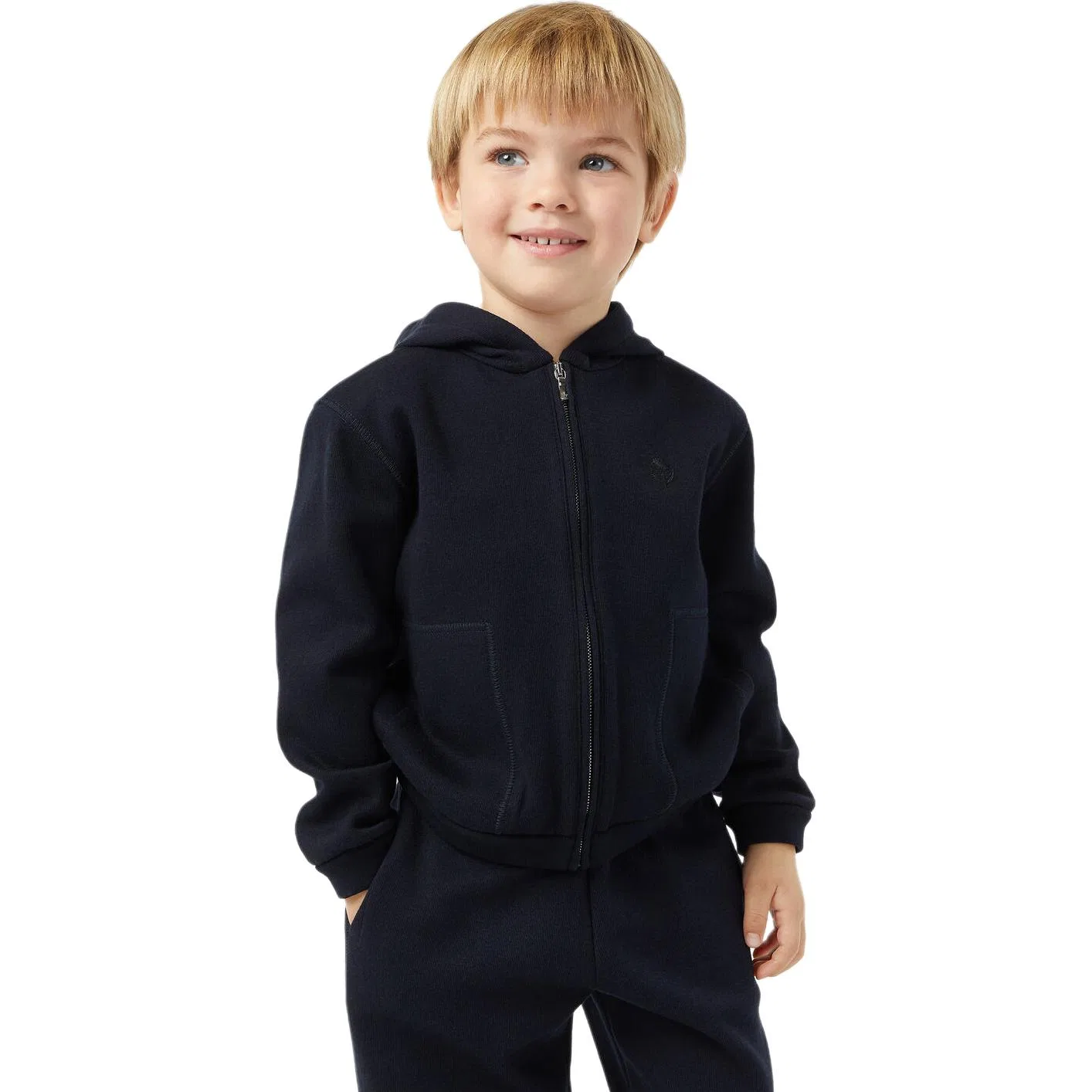 Детская толстовка с длинным рукавом Marine Blue Loro Piana, Marine Blue — фото 4