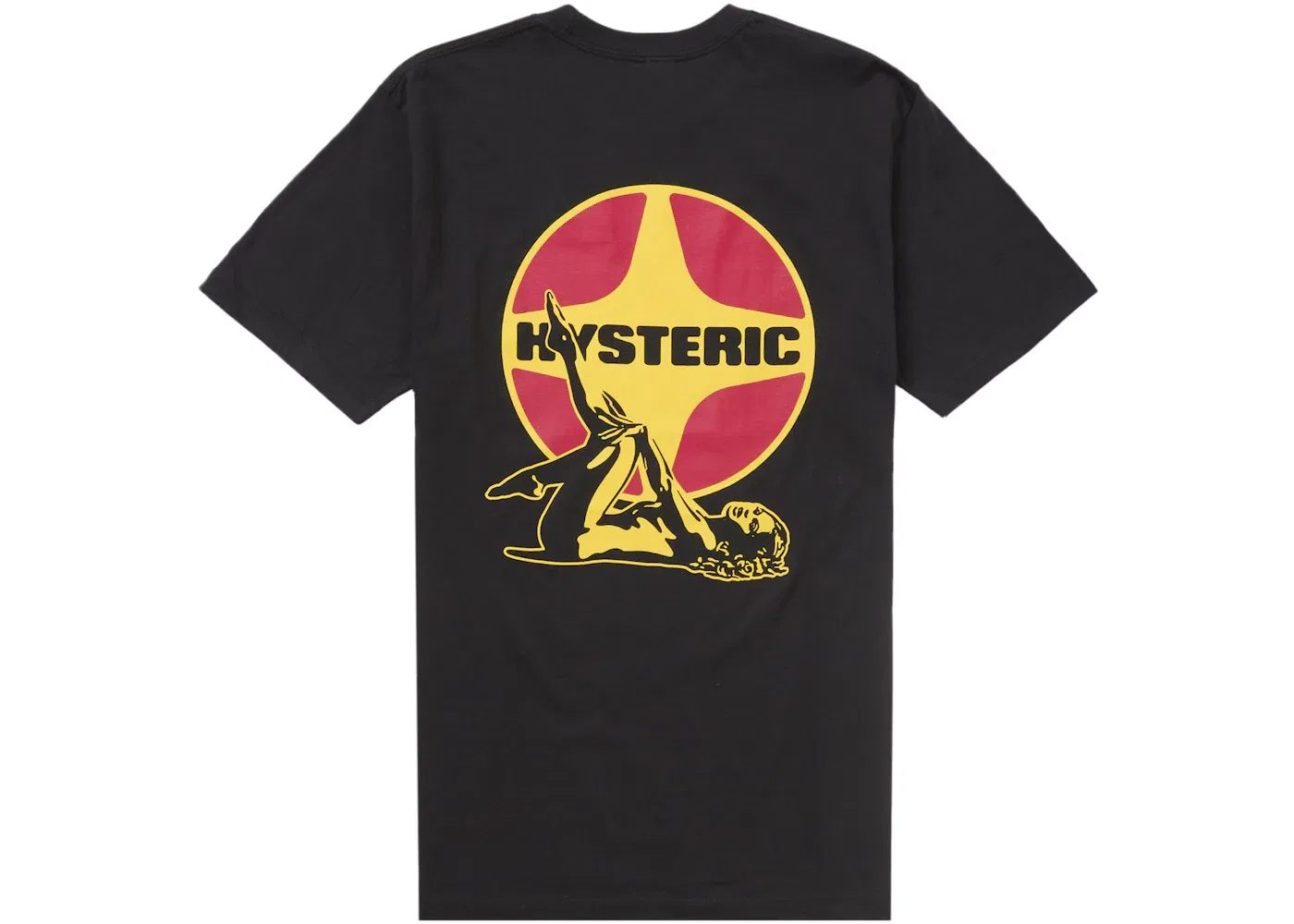 Мужская футболка с принтом Supreme Hysteric Glamour Pin-Up, Черный