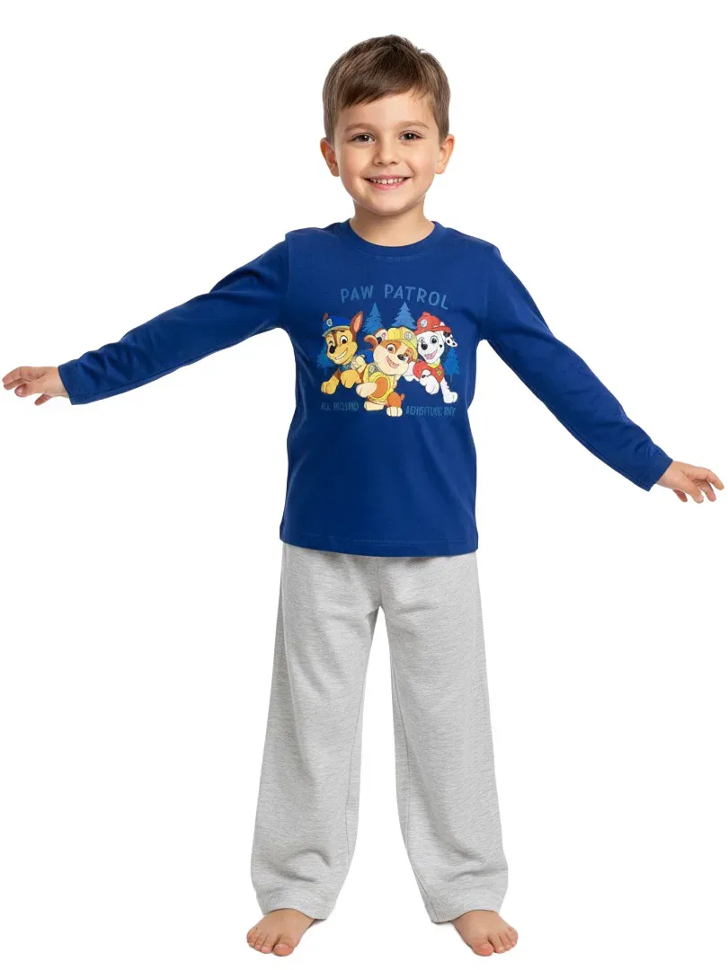 Пижамный комплект с длинным рукавом Adventure Paw Patrol, синий