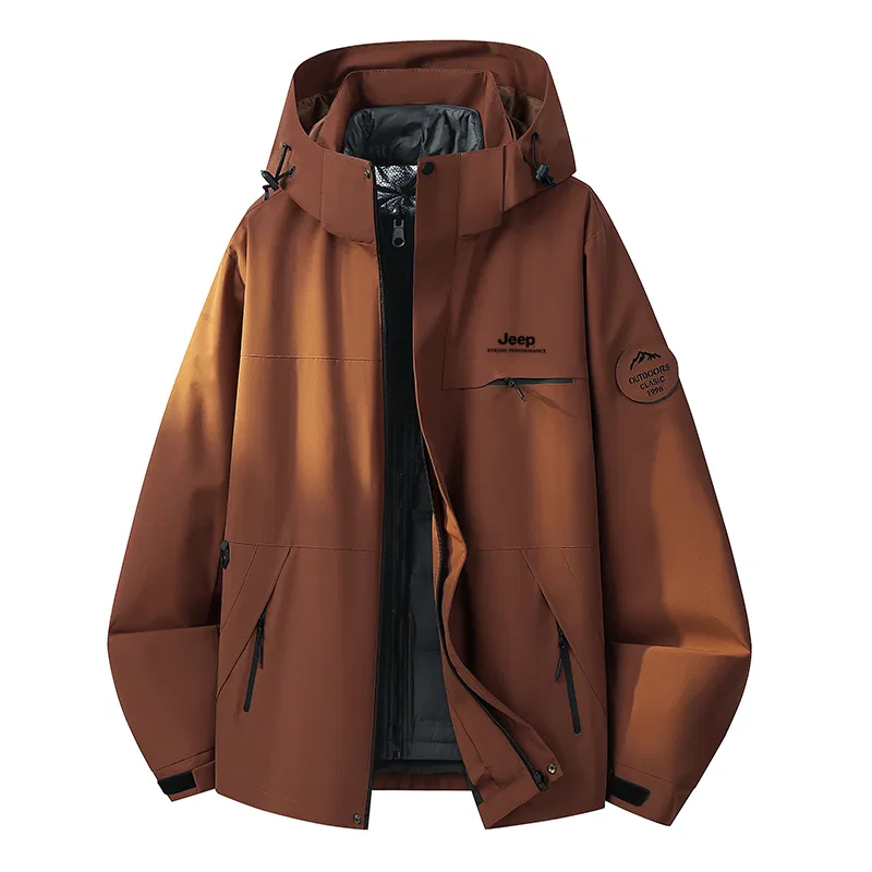 Детский худи с капюшоном и отстегивающейся подкладкой Jeep, Rosewood Brown