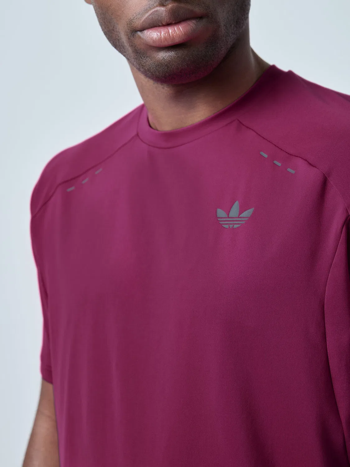 Футболка Tech Trefoil Essentials, adidas Originals, фиолетовый — фото 4