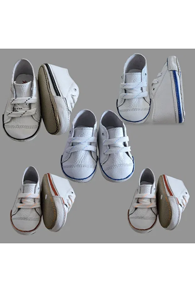 Детские туфли для девочек кожаные First step baby shoes Raro, Whiteblackserite