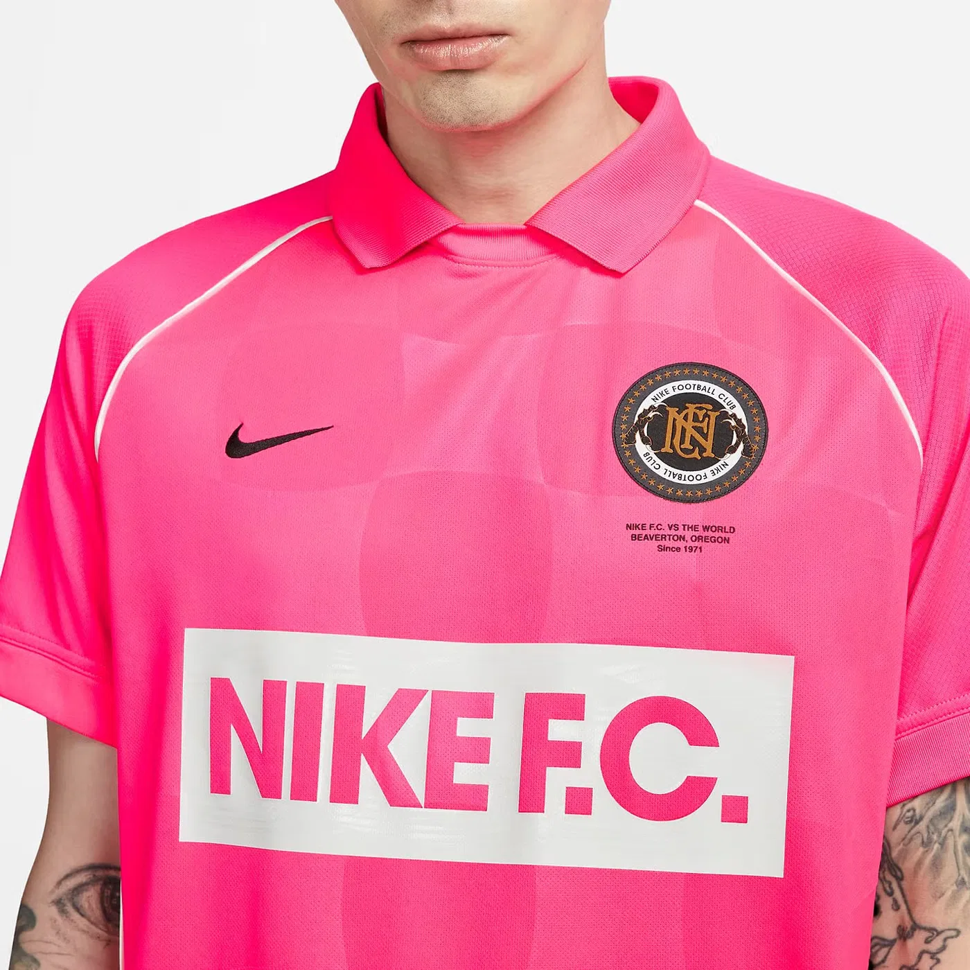 Футбольная футболка с коротким рукавом Dri-Fit F.C. Nike, розовый — фото 3