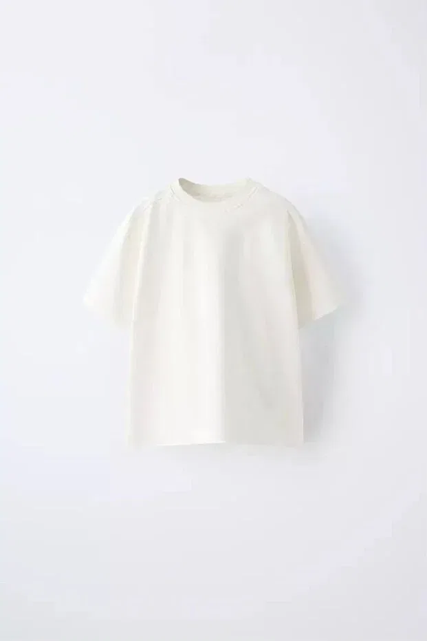 Детская футболка хлопковая La'Ciel paris basic t-shirt Generic Brands, White