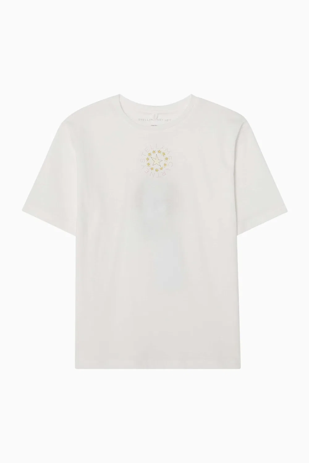 Stella McCartney Футболка с логотипом хлопковая, белый