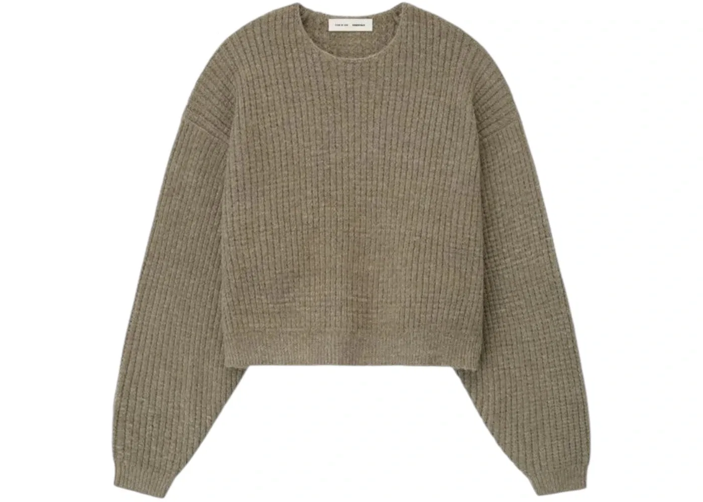 Женский свитер с плотным вафельным переплетением Fear of God Essentials, Homestead Heather
