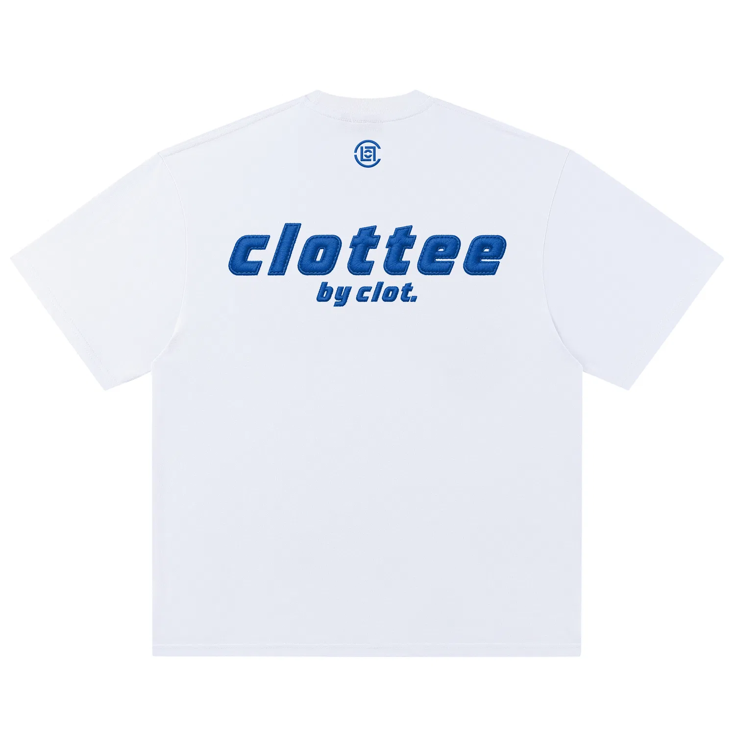 Детская футболка с вышивкой Unisex Crew Neck Moderate Straight Fit CLOT, Jade White/Blue