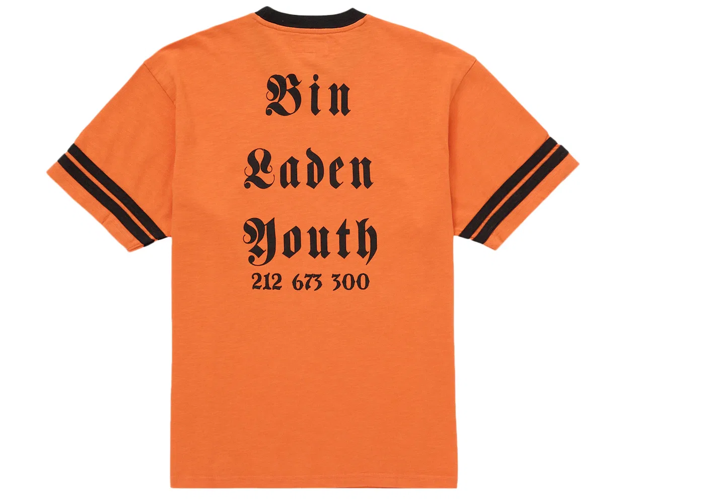 Мужская футболка с принтом Supreme Dash Snow S/S Top, Orange — фото 2