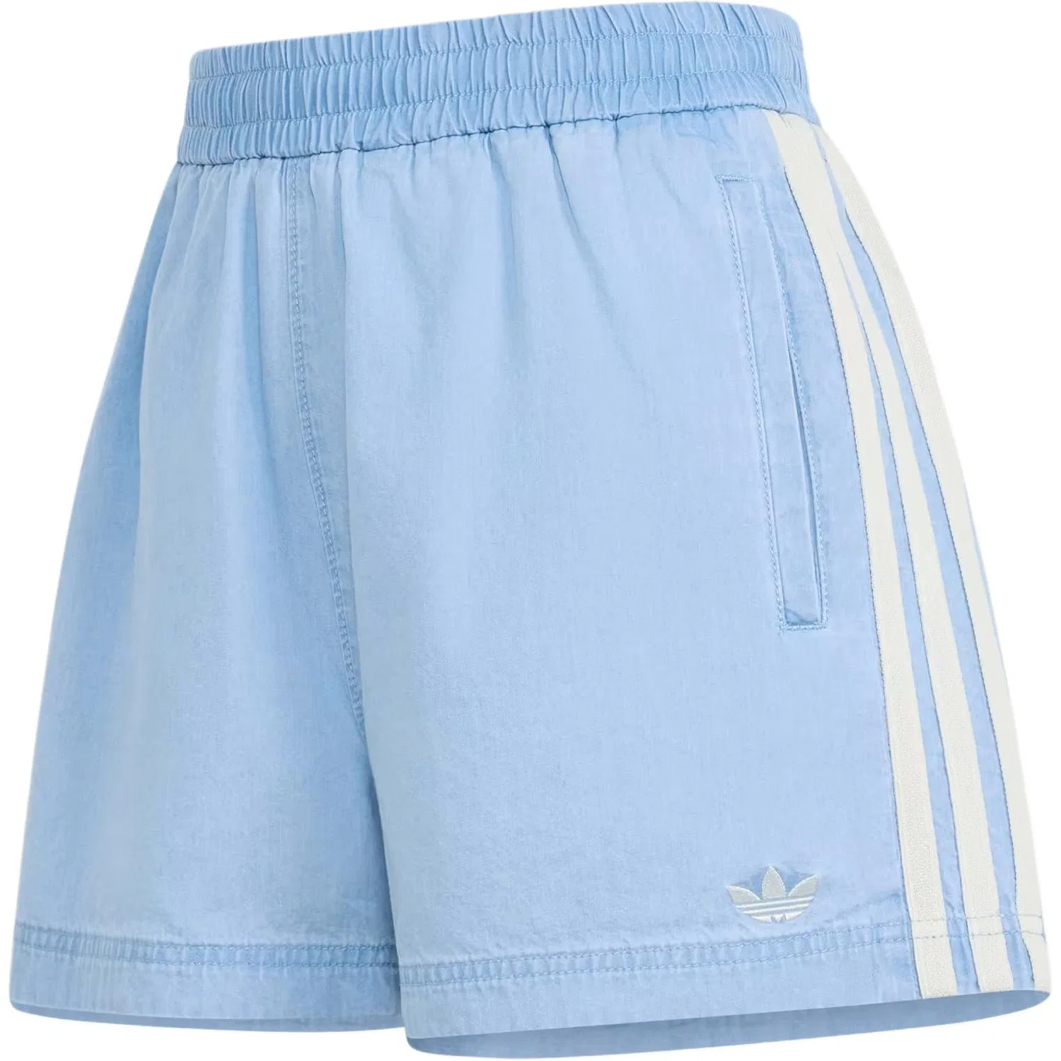 Женские джинсовые шорты с принтом Adidas Originals, Light Blue