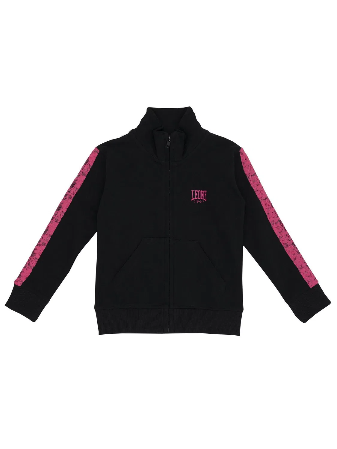 Детское худи с капюшоном и молнией Leone 1947 Apparel, Schwarz Mondgrau
