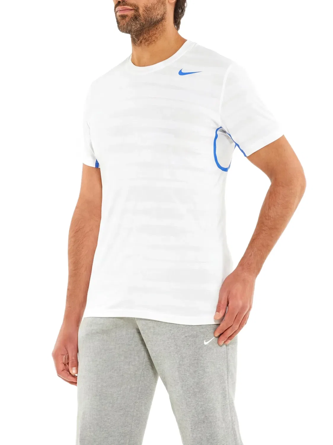 Футболка Dri-FIT с логотипом Nike, белый — фото 2