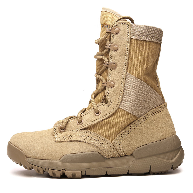 

Dunnu Высокие износостойкие утепленные ботинки для активного отдыха мужские хаки, цвет Khaki Padded