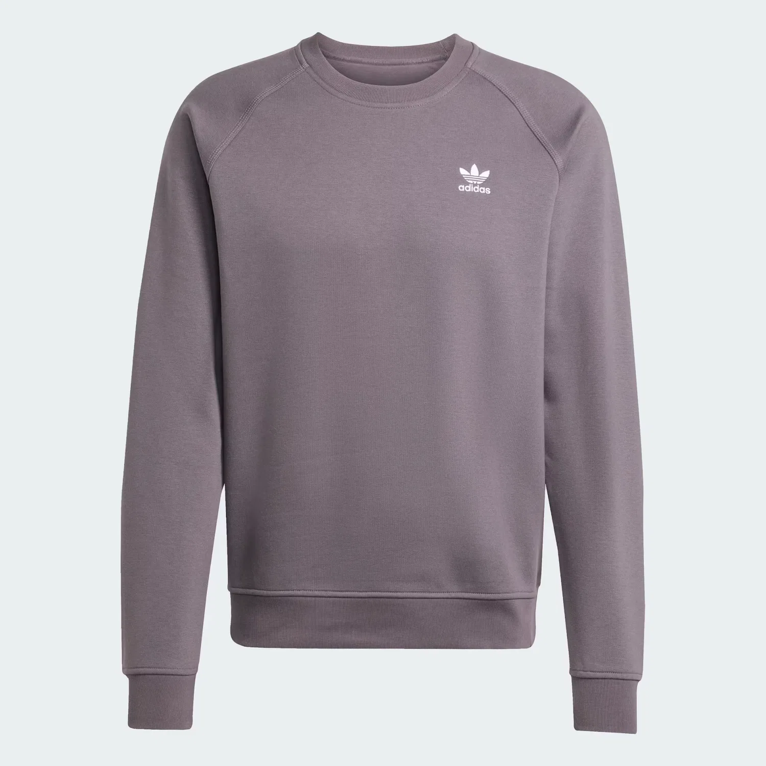 Мужской свитшот на флисе Trefoil Essentials Crew Adidas Originals, серый — фото 4