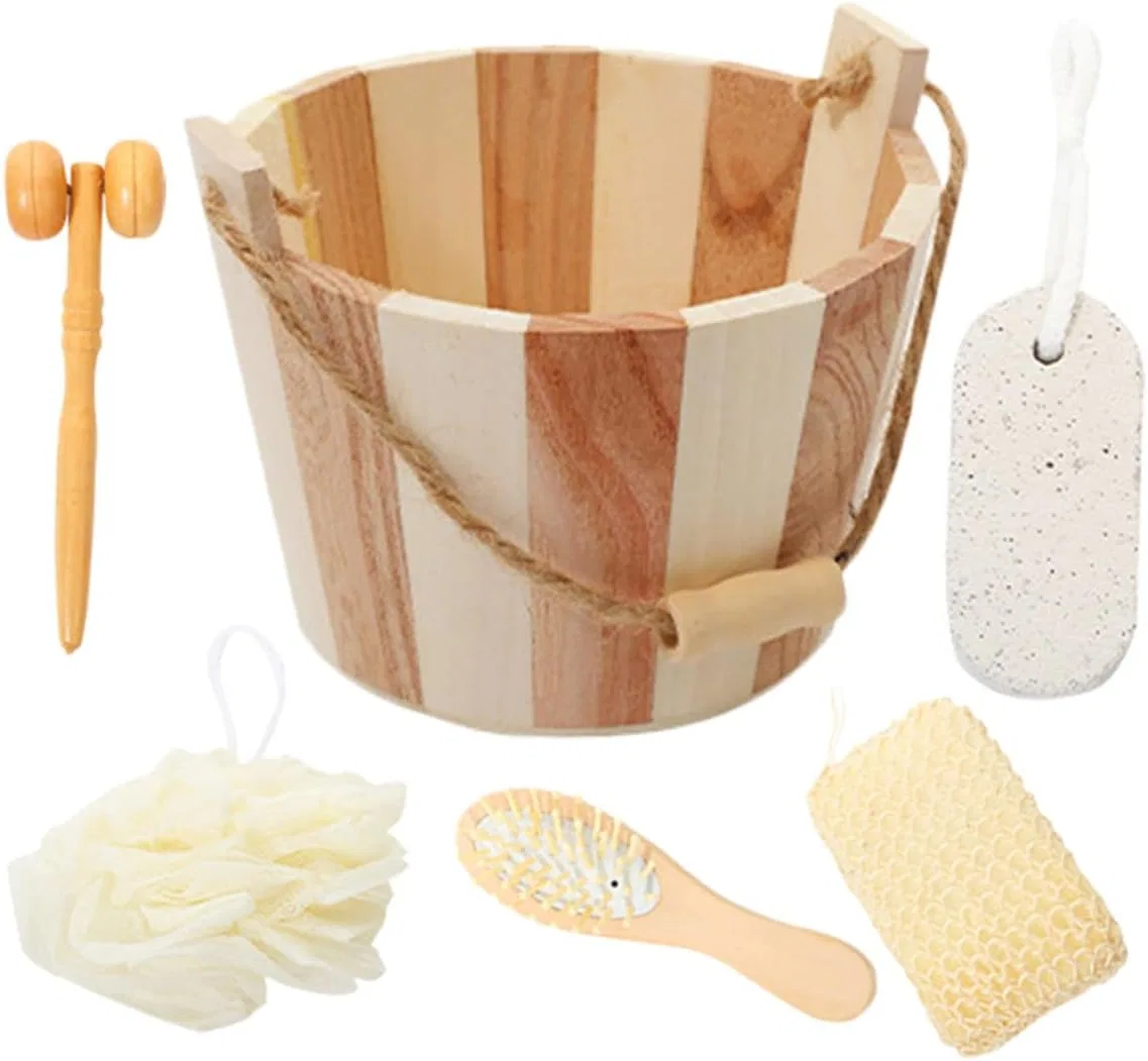 Скребок для тела с массажером для ног, Healeved, 1 шт, 15x15x12 см, Beige