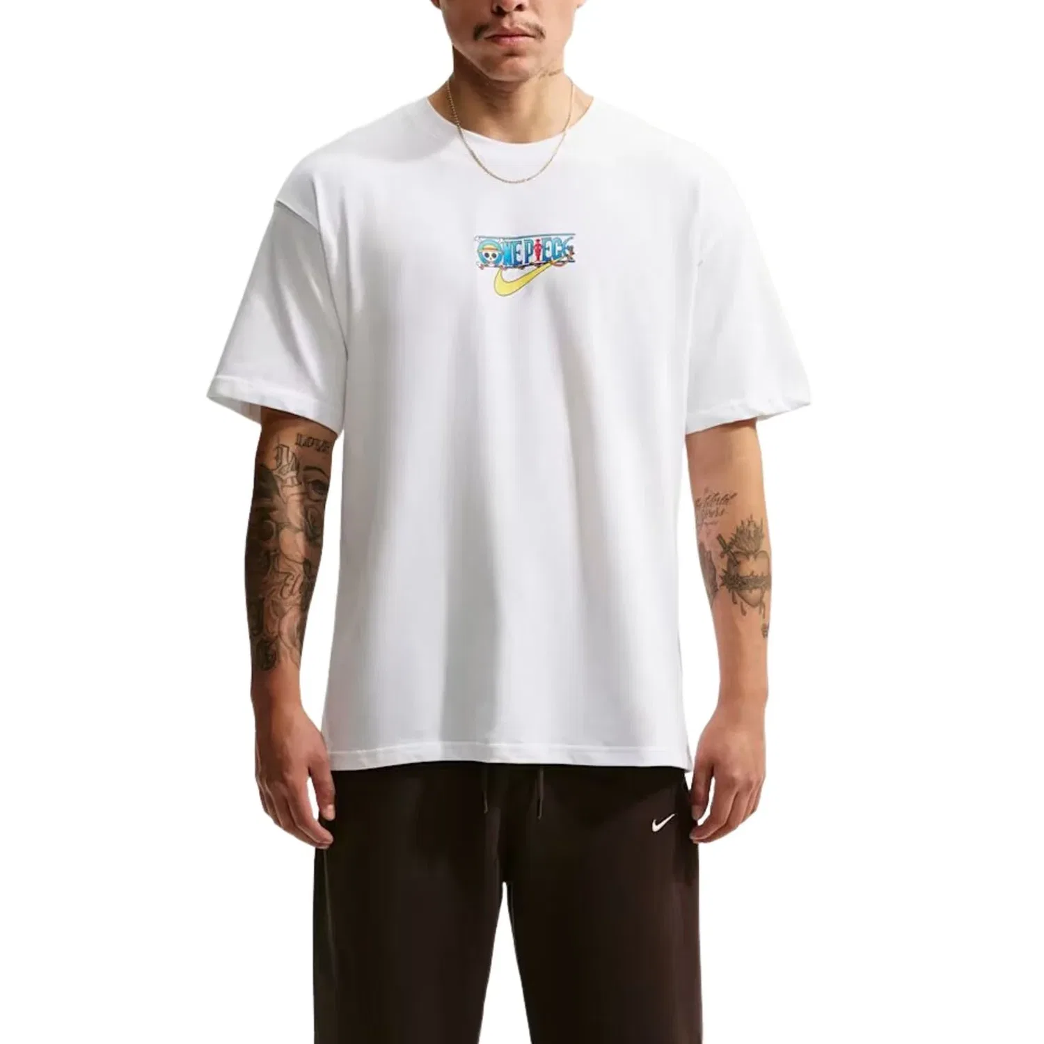 Мужская футболка One Piece T-Shirt 'White' Nike, белый — фото 3