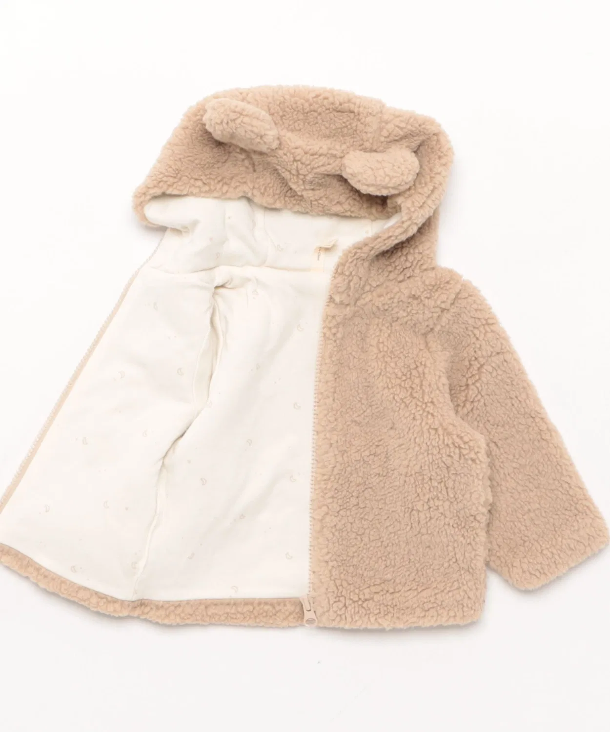 Детское платье-макси с воланами и принтом Starlight, модель Bear Jacket Mag., Beige — фото 3