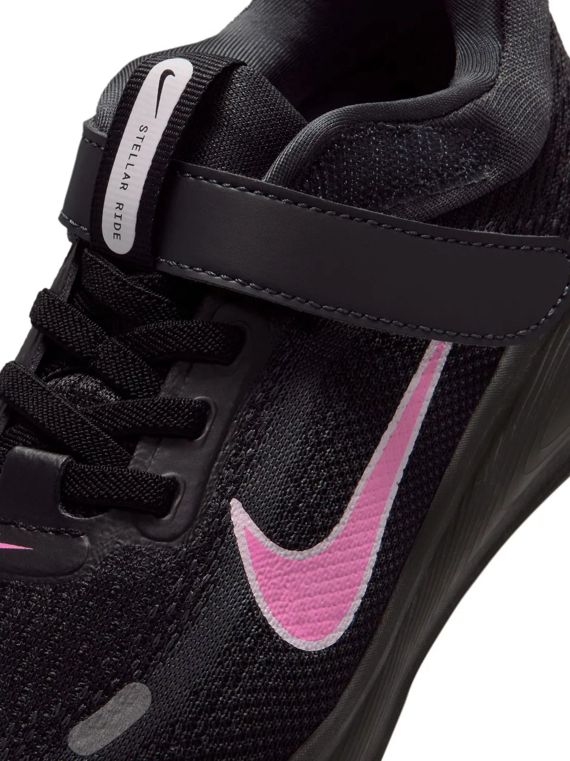 Кроссовки для мальчиков Stellar Ride Nike, черный/светло-розовый — фото 4