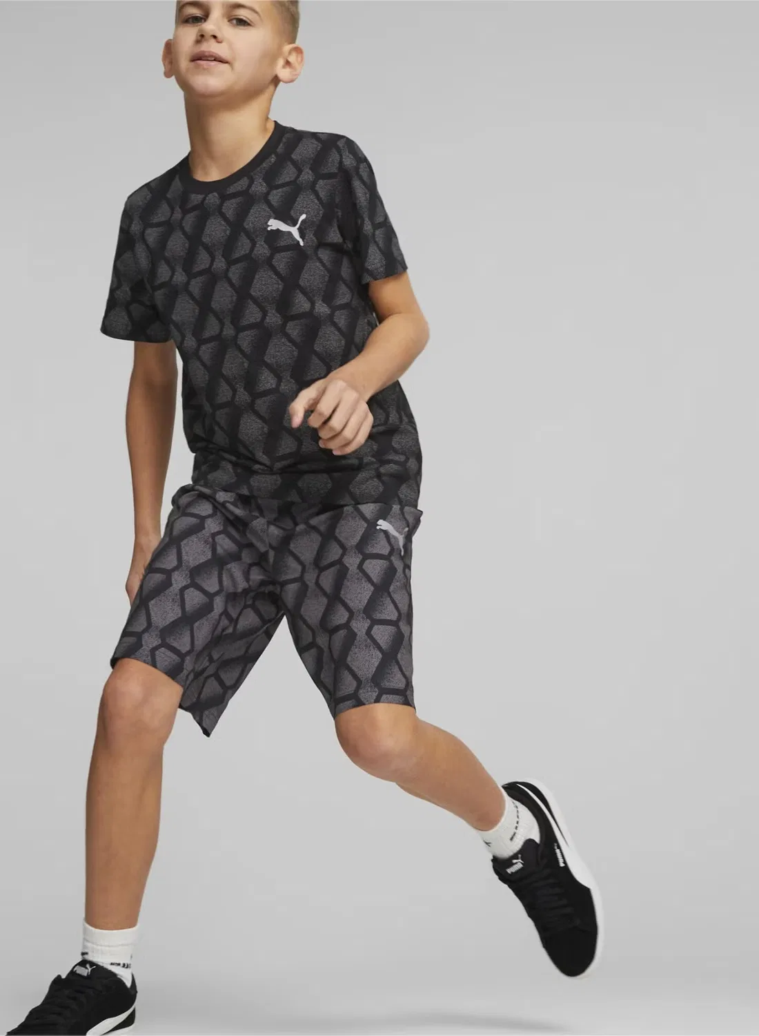 Шорты спортивные с принтом Active Sports Puma, черный — фото 2