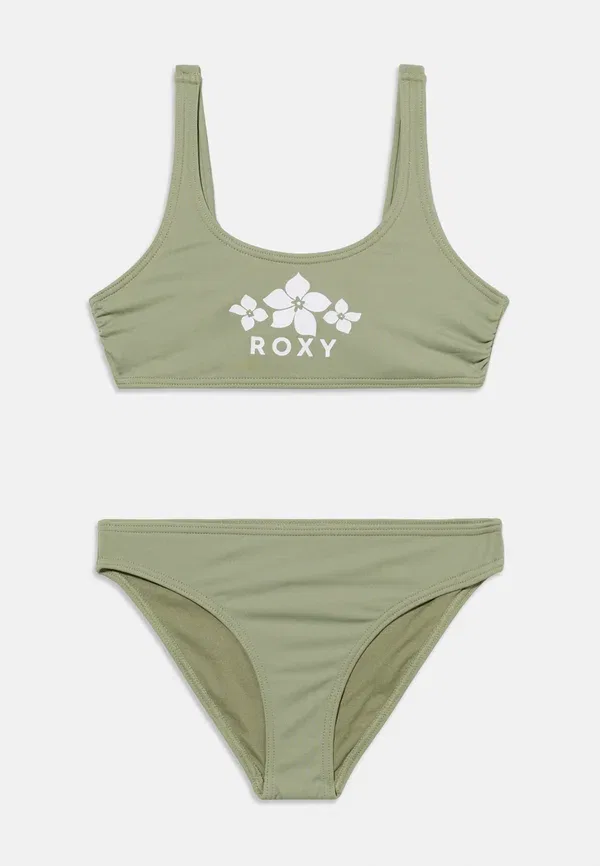 Купальник-бикини с цветочным принтом Set Roxy, Khaki, хаки
