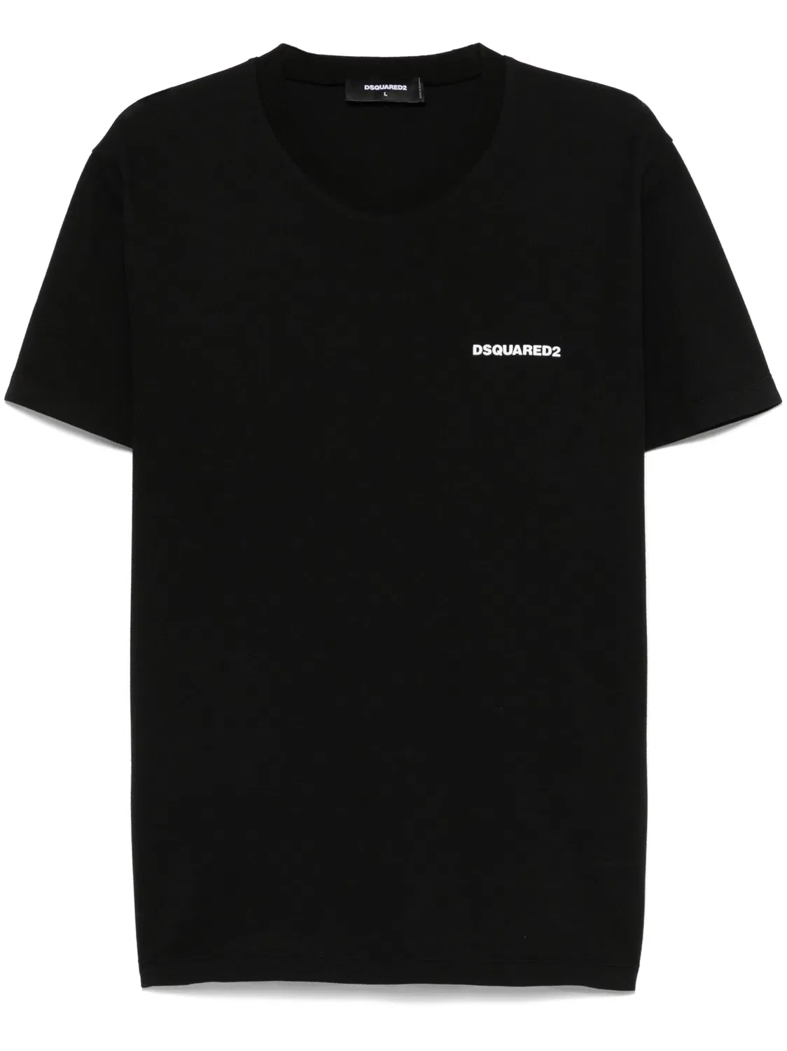 Футболка с логотипом из резины DSQUARED2, черный