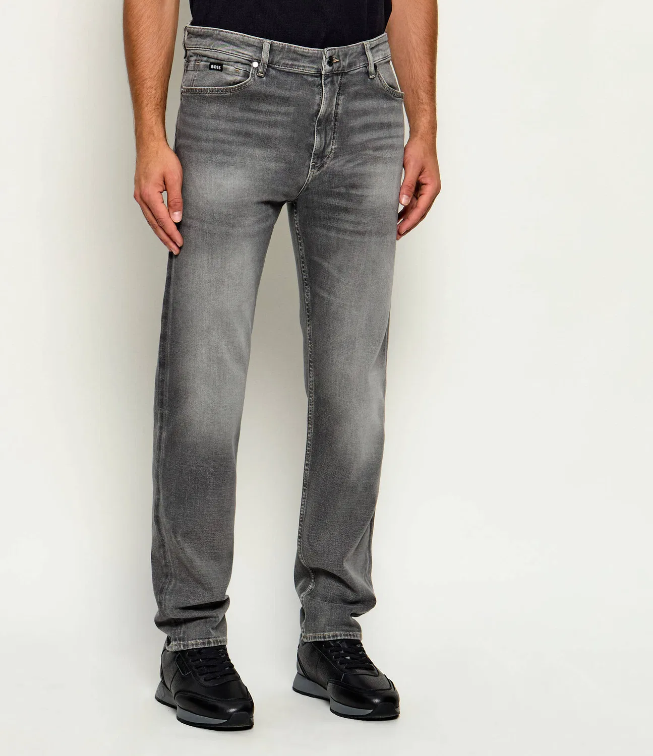 Джинсы Regular Fit H-Ogden Boss, Grigio — фото 3