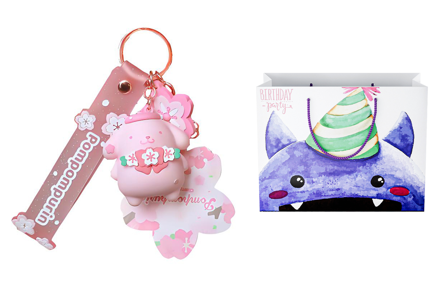 

Sanrio Подвеска Hello Kitty My Melody для женщин, Pompompurin+Exquisite Shopping Bag A