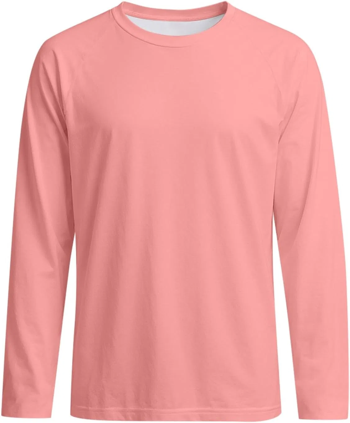 Мужская длинная футболка с круглым вырезом, 4-pink — фото 4