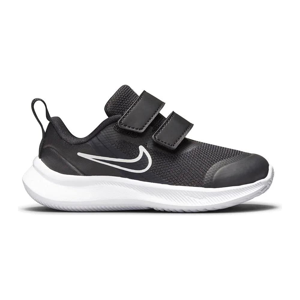Детские кроссовки для мальчиков с синтетическим верхом NIKE Star Runner 3 NIKE, Black Dark Smoke Grey White — фото 2