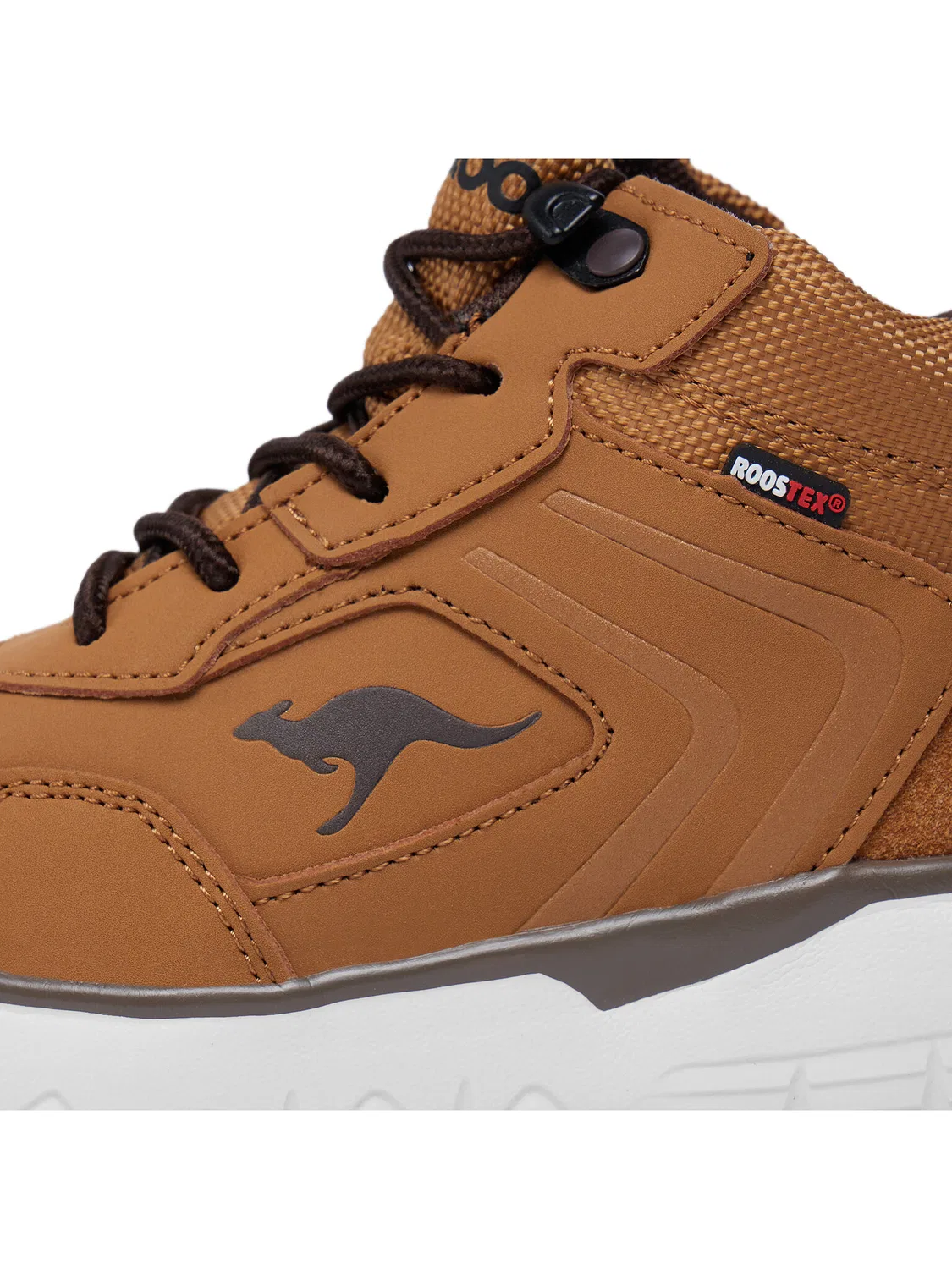 Ботинки на шнуровке для мальчика K-TS Kimo Kangaroos, коричневый — фото 4