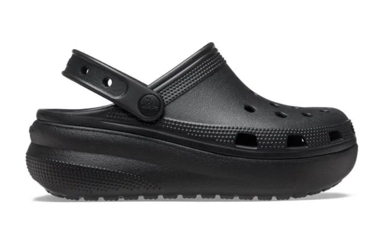 Детские сандалии-клоги с завышенной подошвой Classic Clog Height Increasing Black Crocs, Black — фото 4