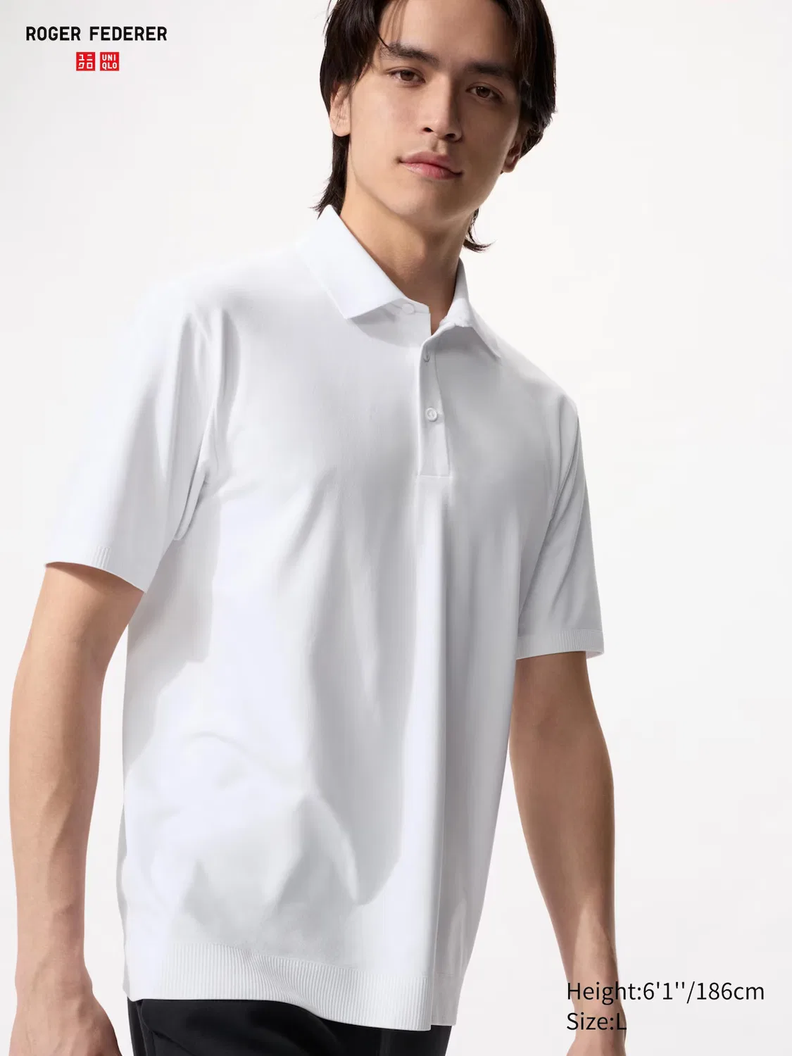Рубашка поло Uniqlo, Dry-Ex, для повседневной носки, белый