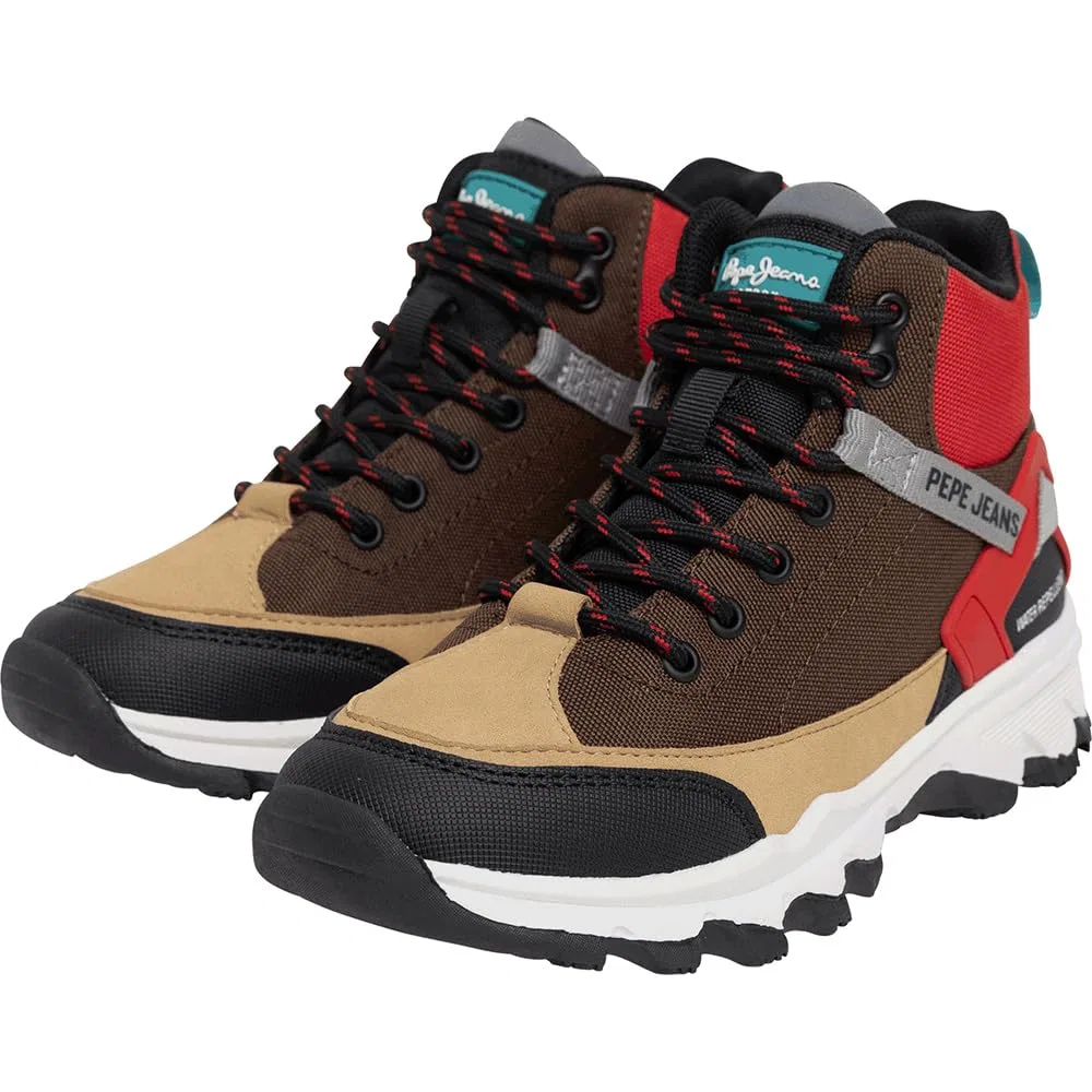 Детские ботинки для мальчиков водонепроницаемые Peak Earth B Pepe Jeans, Marrone Mocca Scuro — фото 3