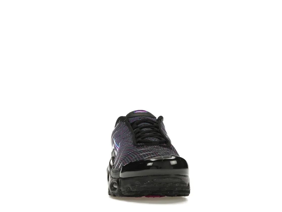 Детские кроссовки для мальчиков и девочек с амортизацией Nike Air Max Plus Spirograph (GS) Nike, Black/Baltic Blue/Vivid Purple — фото 2