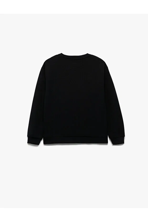Детские свитшот для мальчиков с длинным рукавом Koton, Navy Blue — фото 2
