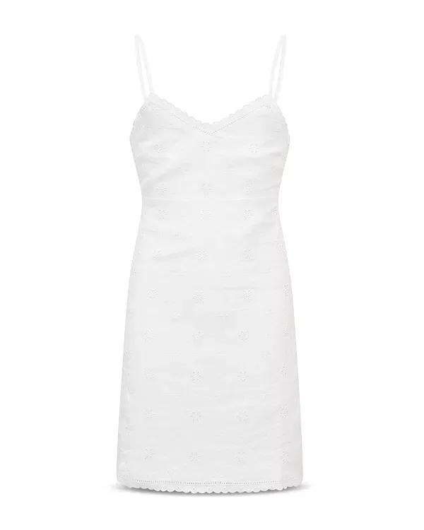 Детское платье для девочек льняное без рукавов Virelai LoveShackFancy, No Color