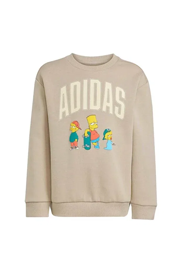 Детский спортивный костюм для девочек с длинным рукавом Adidas, Wonder Beige — фото 2