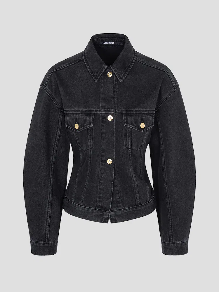 Джинсовая куртка De-Nîmes JACQUEMUS, Black