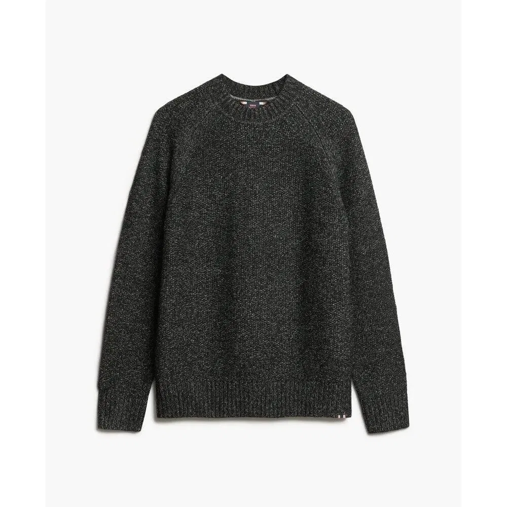 Мужской плотный пуловер с рукавами реглан Superdry, Schwarz