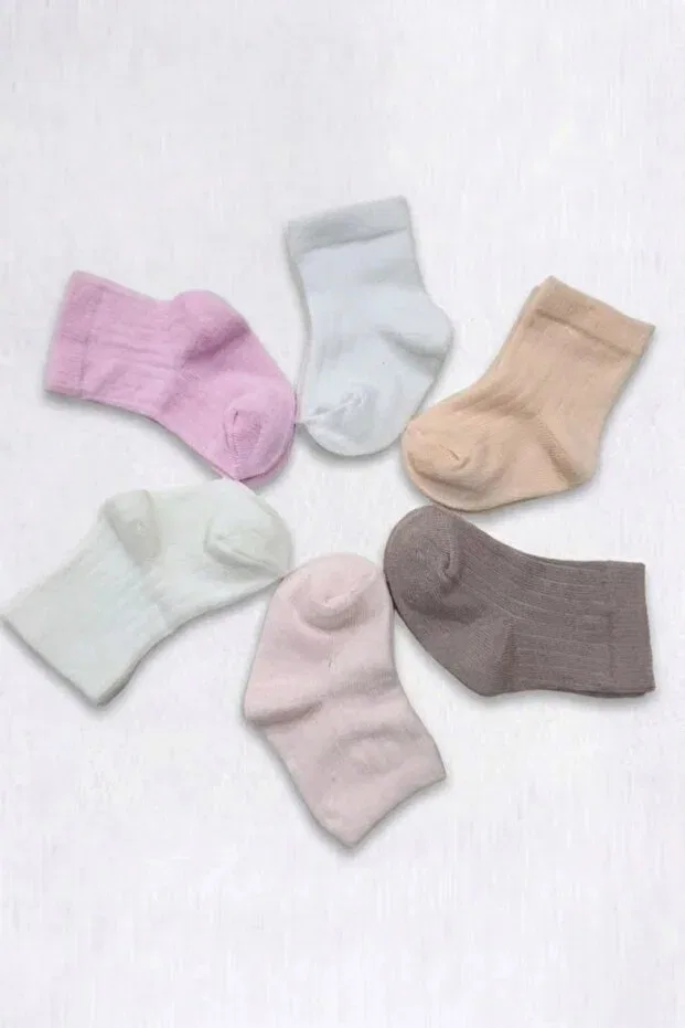 Детские носки для девочек хлопковые набор 6 шт Cocole Socks, Multicolor — фото 2