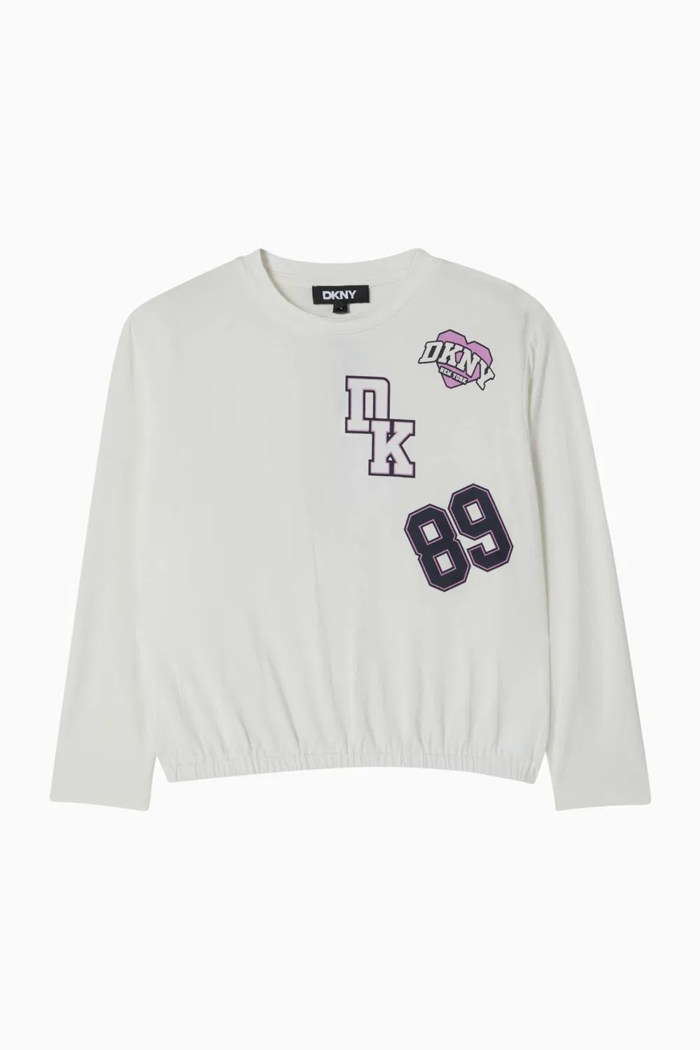 Футболка с аппликацией из джерси DKNY